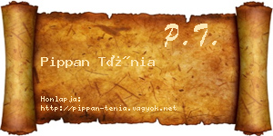 Pippan Ténia névjegykártya